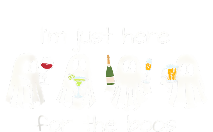 IM Just Here For The Boos Funny Halloween Ghost T-Shirt