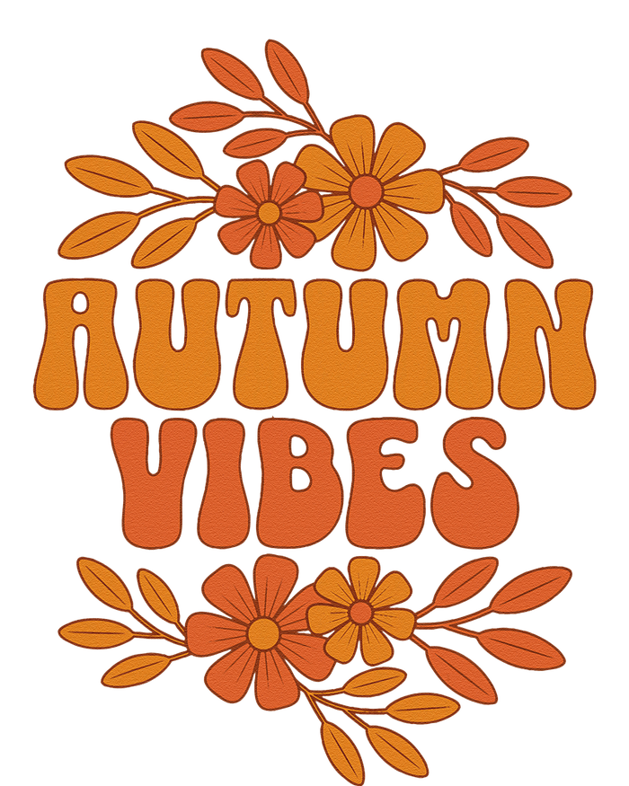 Autumn Vibes Groovy Floral Retro Fall T-Shirt