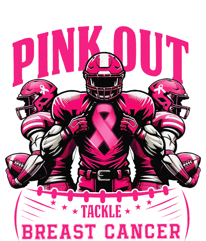 Pin.K Out Tackle Breast Cancer Awareness Football Pin.K Ribbon Hoodie