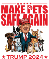 Make Pets Safe Again Trump 2024 Funny Cartoon T-Shirt