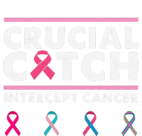 Breast Cancer Awareness Crucial A Catch Intercept Cancer Women's V-Neck T-Shirt