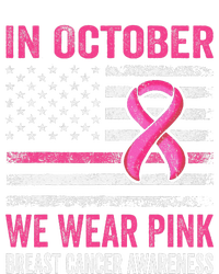 In October We Wear Pin.K Us Flag Breast Cancer Awareness Sweatshirt