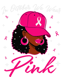 In October We Wear Pin.K Black Woman Breast Cancer Awareness Cooling Performance Crew T-Shirt