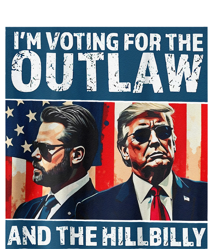 IM Voting For The Outlaw And The Hillbilly 2024 On Back Drawstring Bag