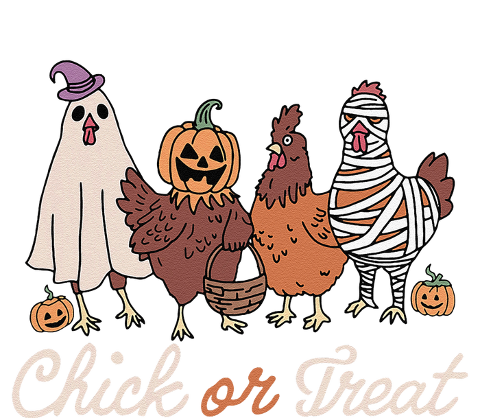 Chick Or Treat Halloween Witch Spooky Chicken Gift T-Shirt