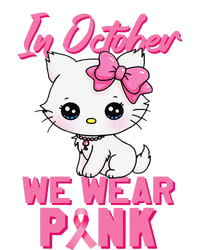 In October We Wear P.Ink Cat Boy Girl Breast Cancer Awareness Gift Youth Performance Sprint T-Shirt