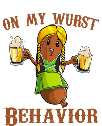 On My Wurst Behavior Bratwurst German Oktoberfest Funny Gift Coaster