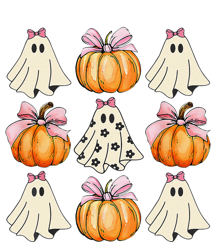 Spooky Season Halloween Ghost Pumpkin Ribbon Coquette Bow Gift Coaster