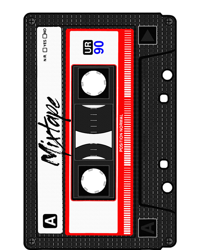 Cassette Tape Music Mix Audio 90s Party 80s Outfit Cassette Canvas