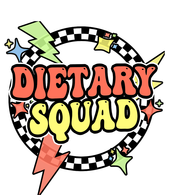 Retro Dietary Squad Dietary Appreciation Week For Staff USA-Made Doggie Bandana