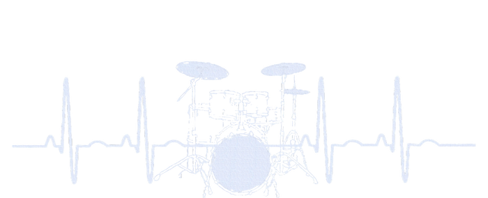 Drum Heartbeat Lifeline Music Lover Gift Drummer T-Shirt