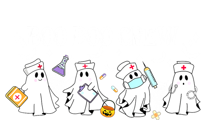 Funny Halloween Cute Boo Boo Crew Nurse Ghost Gift Valucap Bio-Washed Visor