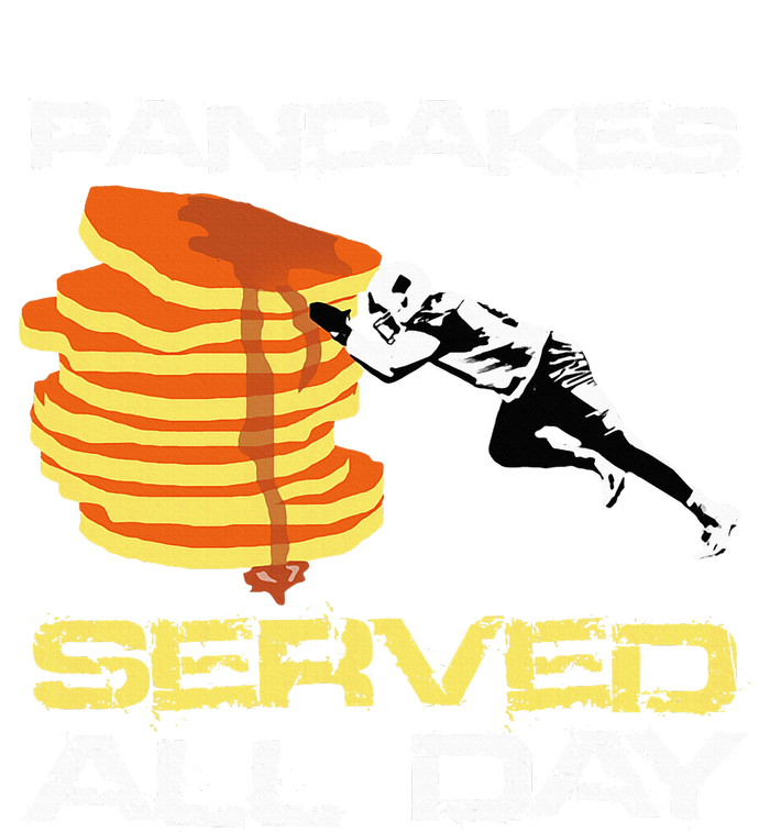 Pancakes Served All Day Fun Lineman Football Christmas Gifts Sweatshirt Cinch Pack Bag