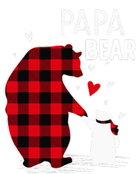 Papa Bear Christmas Pajama Red Plaid Family T-Shirt