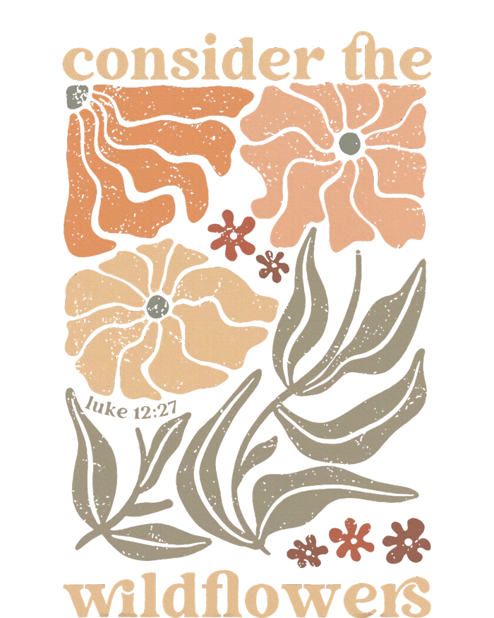 Wildflower Christian Consider The Wildflowers Boho Christian T-Shirt