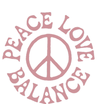 Peace Love And Balance Bumper Sticker