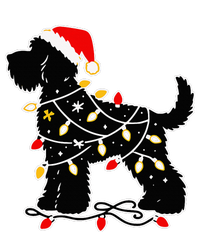 Santa Puppy Christmas Lights T-Shirt