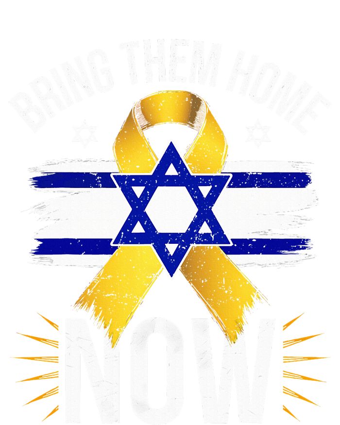 Bring Them Back Home Now Israel Flag Yellow Ribbon Yupoong Adult 5-Panel Trucker Hat