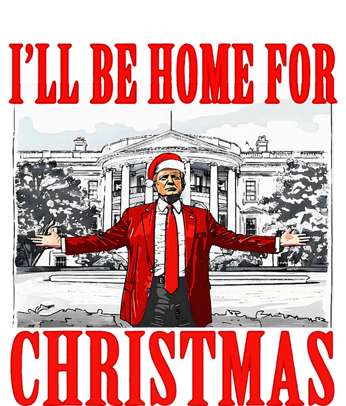 Ill Be Home For Christmas Santa Trump Xmas Pajamas Toddler Fine Jersey T-Shirt