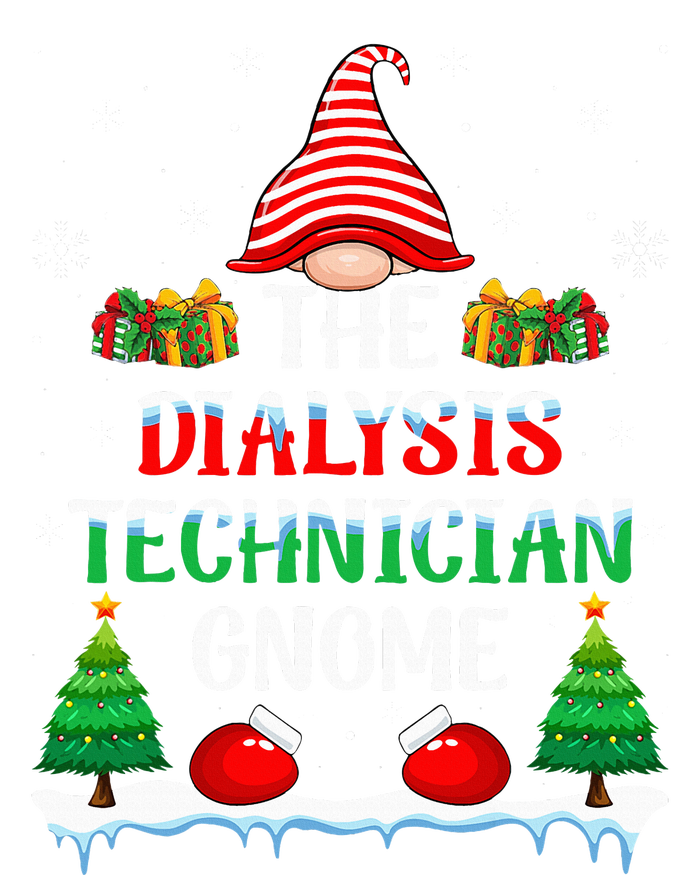 The Dialysis Technician Gnome Kidney Nurse Christmas T-Shirt