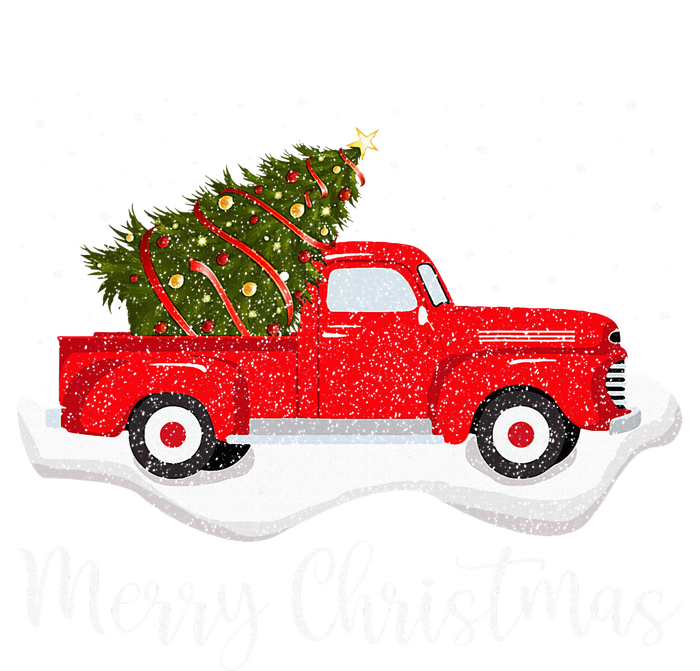 Vintage Wagon Christmas Tree On Car Xmas Red Truck T-Shirt