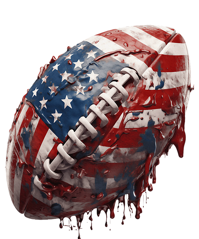 American Football Us Flag Poster