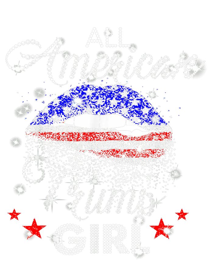 All American Trump Girl Mouth Diamond T-Shirt