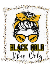 Black Gold Vibes Only Football Women Leopard Football Hooded Wearable Blanket