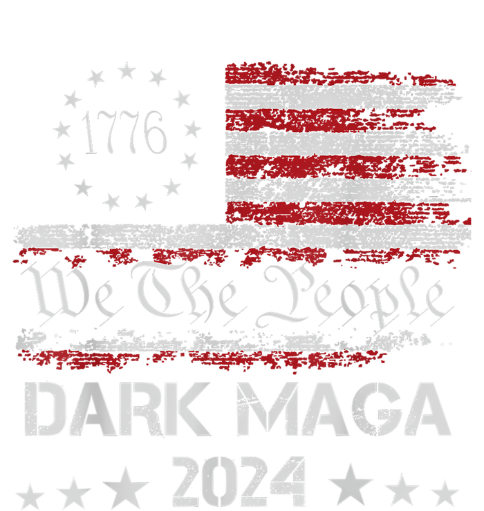 Dark Maga Trump 2024 Us Flag Vintage President Campaign Flexfit Unipanel Trucker Cap