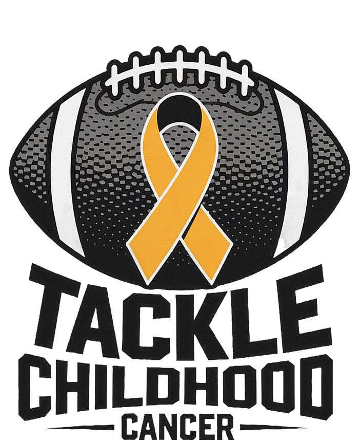 Childhood Cancer Awareness Tackle Childhood Cancer Football Garment-Dyed Sweatshirt