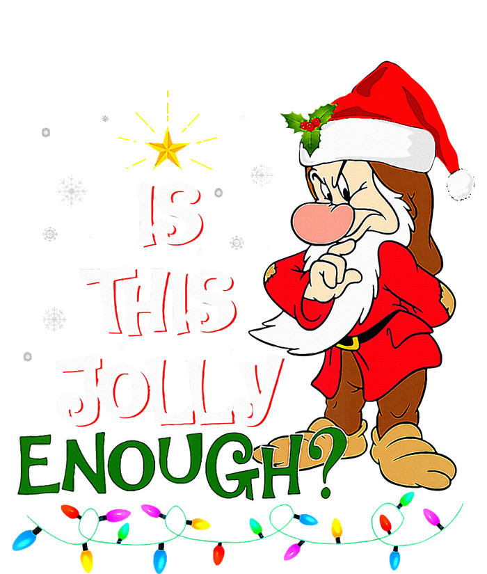 Is This Jolly Enough Grumpy Elf Pajama Christmas Lights T-Shirt