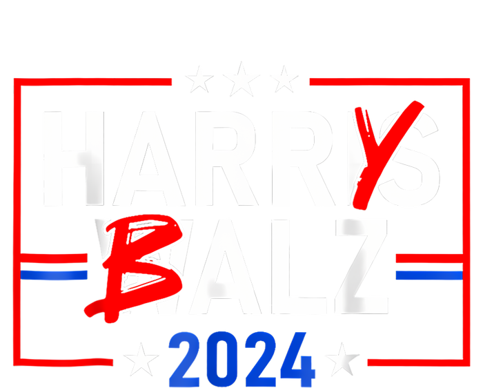 Funny Harris Walz 24 Harry Balz 2024 Meme Democratics Vote Sustainable Knit Beanie