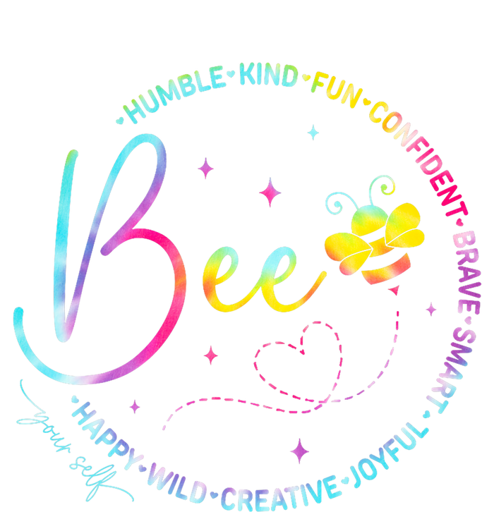 Bee Happy Kind Brave Humble Smart Positive Bumblebee Women T-Shirt