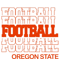 Football Oregon State In Modern Stacked Lettering T-Shirt