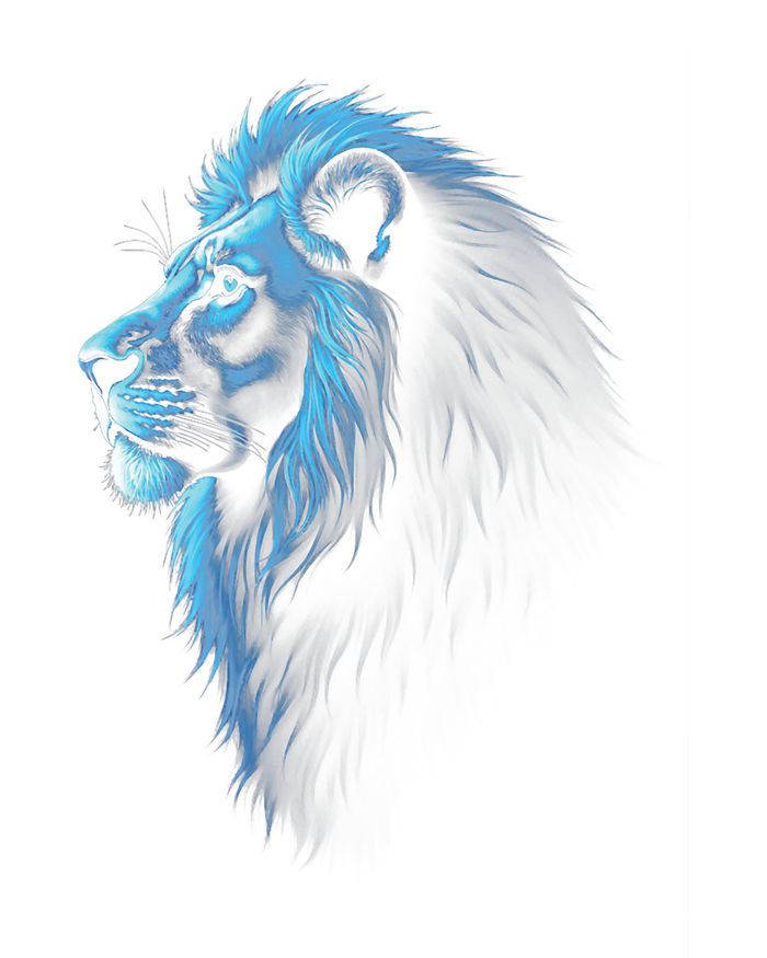 Cool Lion With Blue Eyes Lions Kids Tie-Dye T-Shirt