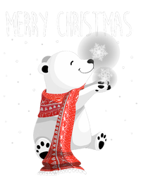 Cute Polar Bear Scarf Merry Christmas Xmas Holidays Gift Tall T-Shirt