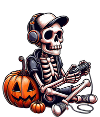 Funny Skeleton Playing Video Game Halloween Gamer T-Shirt