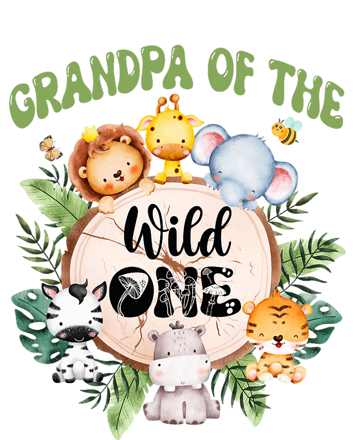 Grandpa Of The Wild One 1st Birthday Safari Family Matching T-Shirt