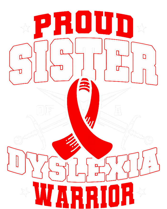 Proud Sister Of A Dyslexia Warrior Dyslexic Female Supporter Softstyle Adult Sport Polo