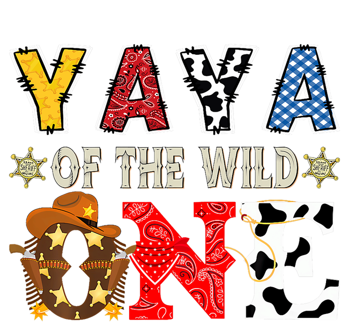 Yaya Of The Wild One 1st Birthday Western Cowboy Sustainable Beanie