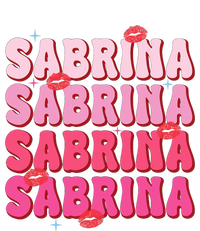 Vintage Sabrina Personalized Name I Love Sabrina Groovy Full-Length Apron With Pockets