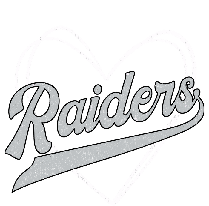 Raiders Heart Name Vintage Retro Gift Boy Girl T-Shirt