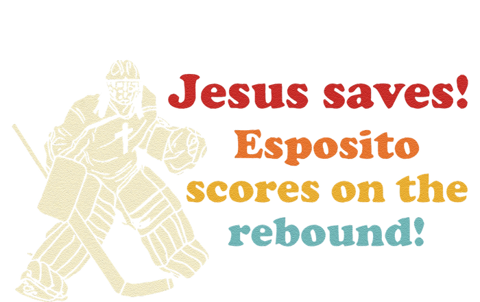 Jesus Saves Esposito Scores On The Rebound Women's Racerback Tank