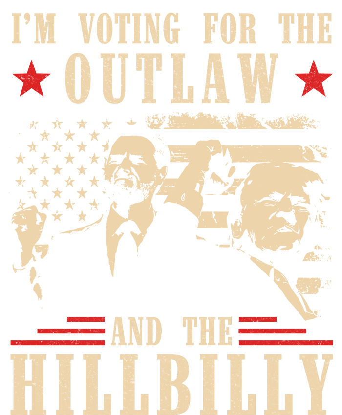 Im Voting For The Outlaw And The Hillbilly Trump Vance 2024 Usa Election T-Shirt