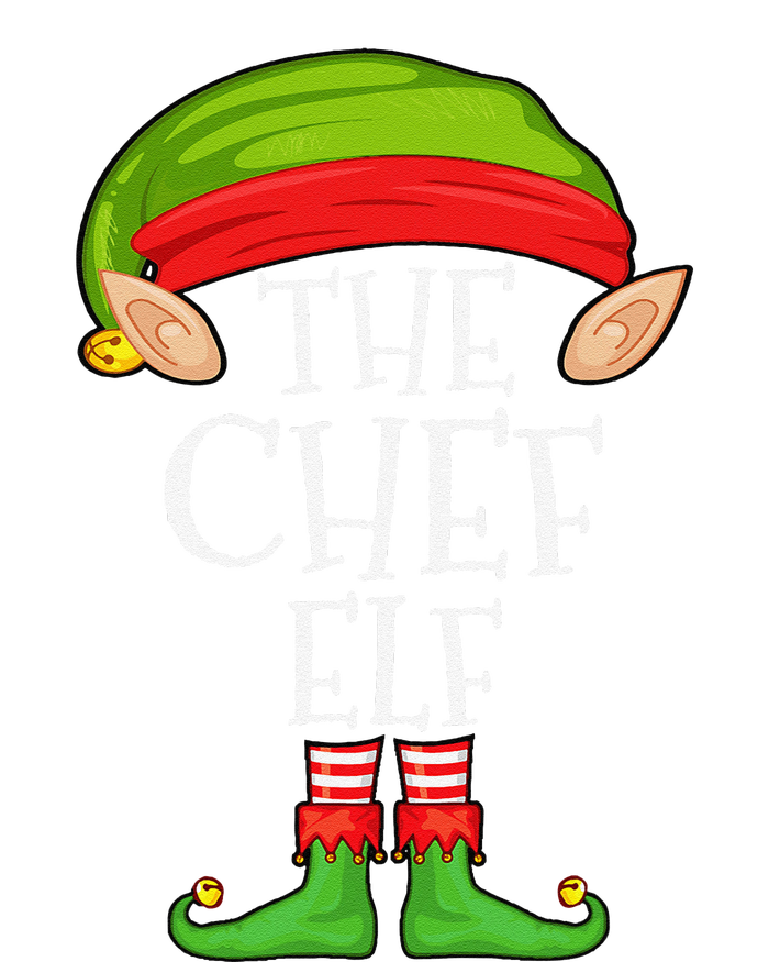 Funny Christmas Matching Family Elf Pajama The Chef Elf Full-Length Apron With Pockets