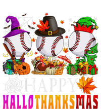 Happy Hallothanksmas Baseball Halloween Thanksgiving Xmas Sweatshirt