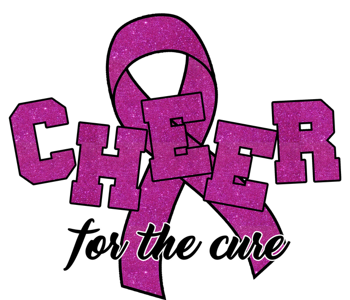 Cheer For The Cure Breast Cancer Awareness Ribbon T-Shirt