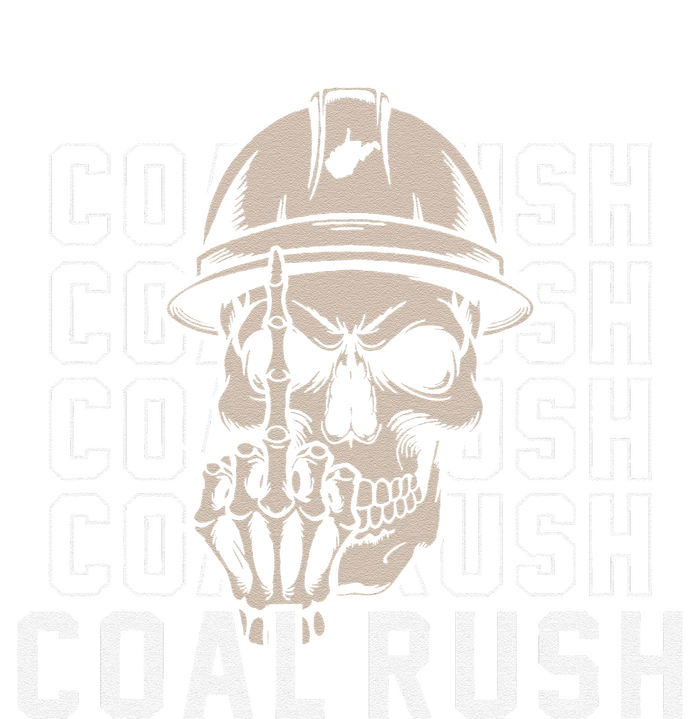 Coal Rush West Virginia Skull Coal Miner Hard Hat Doggie Tank