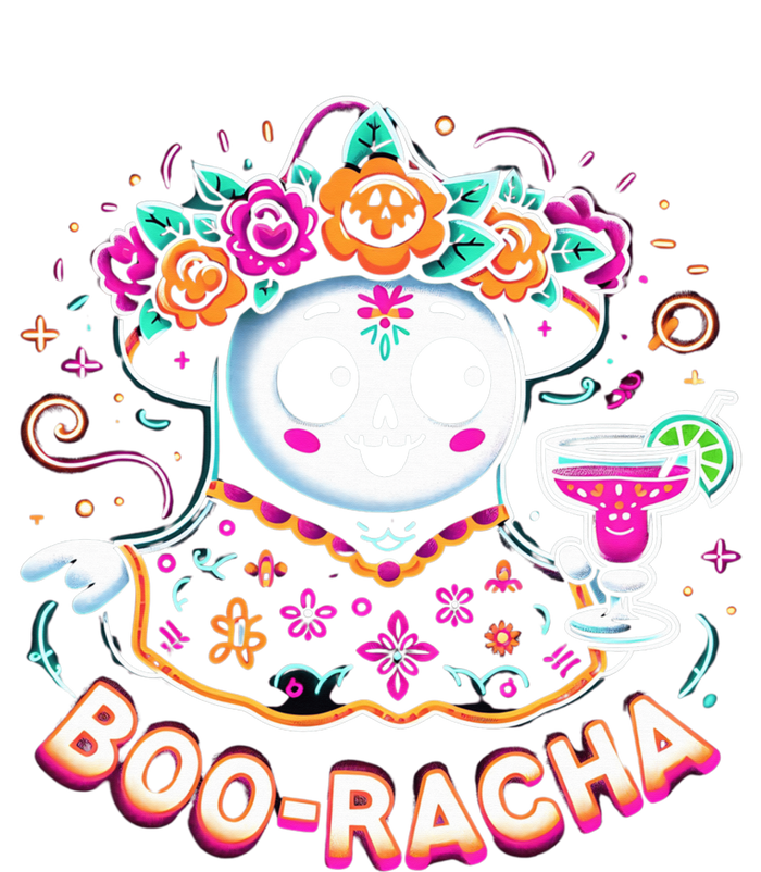 Boo Racha Happy Halloween And Cinco De Mayo Mexico Festival Style T-Shirt