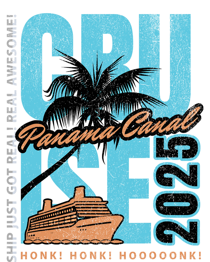 Panama Canal Cruise 2025 Funny Souvenir Palm Tree Vacation T-Shirt